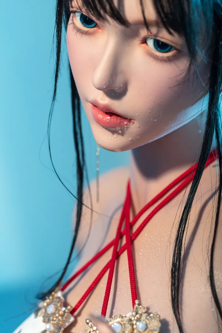 153cm (5ft0) E-Cup Lightweight Silicone Sex Doll, Movable Jaw Head Nymphaea